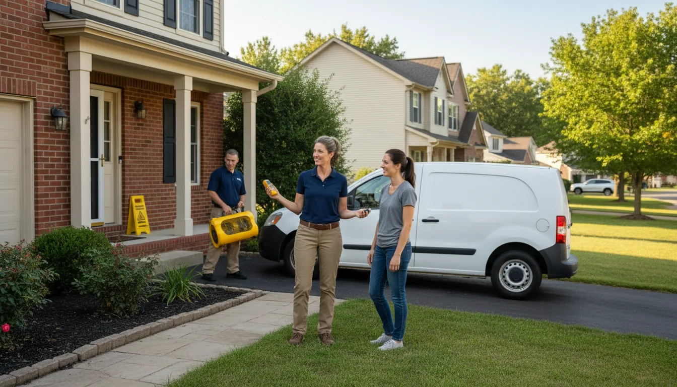 Residential water damage restoration in Dover, PA